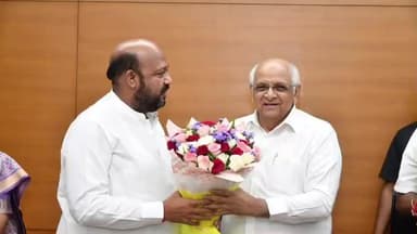 ગોધરા: જિલ્લા સાંસદ ની મુખ્યમંત્રી સાથે શુભેચ્છા મુલાકાત, ગોધર અને કોઠંબા તાલુકાની નવીન રચના બદલ આભાર વ્યક્ત કર્યો