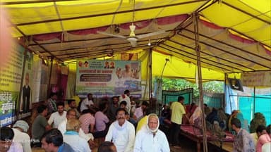 खातेगांव: भूमि अधिग्रहण के विरोध में अन्नदाताओं का अनशन 40वें दिन भी जारी