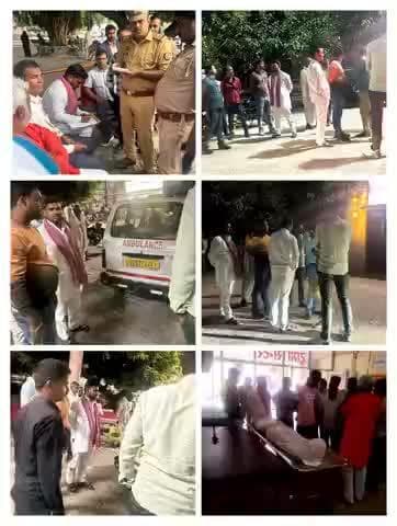 #अत्यंत_दुखद
बस्ती- डुमरियागंज मार्ग महनुआ चौराहा के पास हरिहरपुर निवासी श्री इंद्रजीत चौधरी (वकील साहब ) के पुत्र नितेश 21 वर्ष का मार्ग दुर्घटना में दुखद मृत्यु होने पर जिला अस्पताल बस्ती तथा पोस्टमार्टम हाउस जाकर शोक संवेदना