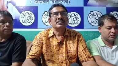 ডোমকল: ভরতপুরের বিধায়ক হুমায়ুন কবিরের বিরুদ্ধে সাংবাদিক বৈঠক ডোমকলের তৃণমূল নেতা প্রদীপ কুমার চাকির