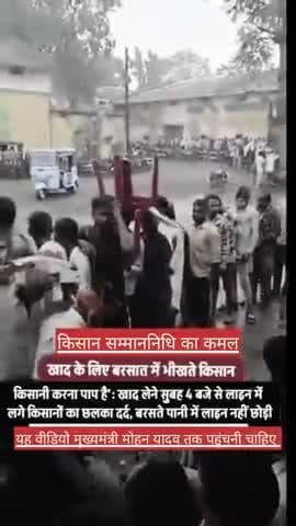 किसान भाइयों का दर्द पानी बरसते हुए फिर भी लेने लगे हैं फिर भी खाद नहीं मिलता है#किसान #शॉर्ट वीडियो