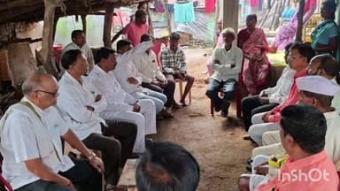 गोंडपिंपरी: वाघाच्या हल्ल्यात ठार झालेल्या महिलेच्या घरी माजी आमदार सुदर्शन निमकर यांनी भेट, केले कुटुंबीयांचे सांत्वन