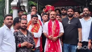 भभुआ: जिले के प्रसिद्ध मां मुंडेश्वरी मंदिर पहुंचे सैयदराजा के विधायक सुशील सिंह, दर्शन पूजन कर लिया आशीर्वाद