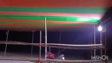 कोटवा: जसौलीपट्टी मध्य विद्यालय में गुरुवार को उत्तराखंड के सीएम पुष्कर सिंह धामी के कार्यक्रम के लिए मंच तैयार किया जा रहा