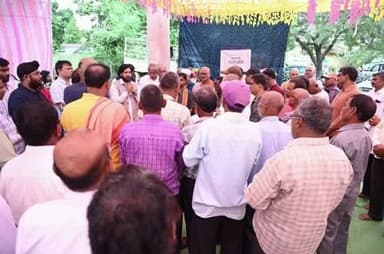 आरंग: बुधवार को आरंग के विधायक और मंत्री गुरु खुशवंत साहेब जी ग्राम खम्हरिया पहुंचे