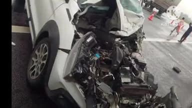 दिल्ली-मुंबई एक्सप्रेस वे पर हादसा, ट्रक ने कार को मारी टक्कर, चार घायल, जयपुर से बड़ोदरा गुजरात जा रहे थे