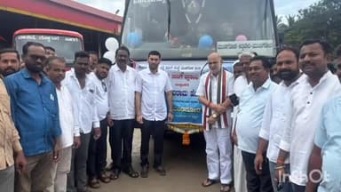 ಮುಂಡಗೋಡ: ಮುಂಡಗೋಡ - ಅತ್ತಿವೇರಿ  ನೂತನ ಬಸ್ ಸಂಚಾರಕ್ಕೆ ಶಾಸಕ ಶಿವರಾಮ ಹೆಬ್ಬಾರ್ ಚಾಲನೆ