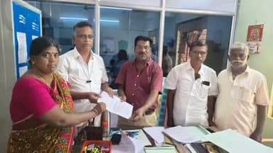 திருப்பூர் தெற்கு: செங்காளிபாளையம் பகுதியில் மேம்படுத்தப்பட்ட பாலம் கட்ட கோரி பேரூராட்சி செயல் அலுவலர்களிடம் சிபிஎம் சார்பில் மனோ