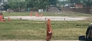 खोदावंदपुर: मैदान में मुख्यमंत्री की जनसभा को लेकर प्रशासनिक तैयारी पूरी