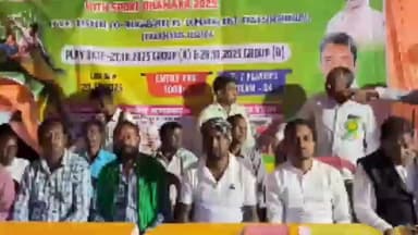 डुमरिया: डुमरिया के दसाडीह में 14वीं वार्षिक नॉकआउट फुटबॉल प्रतियोगिता का भव्य आयोजन