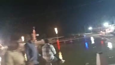 आज का रावण देखो गांव खिंवाड़ा के नदी में