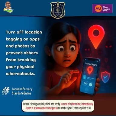 #JaipurPolice #CyberSafety
#LocationPrivacy #ThinkBeforeYouShare
#StaySafeOnline