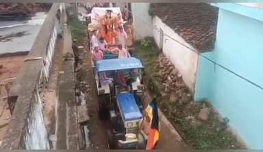 बाजना मे माता रानी की प्रतिमाओं का विधि विधान से हुआ विसर्जन