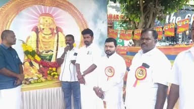 தேனி: தேனி பழைய பேருந்து நிலையத்தில் AIFB சார்பில் தேவர் ஜெயந்தியை முன்னிட்டு அன்னதானம் நடைபெற்றது