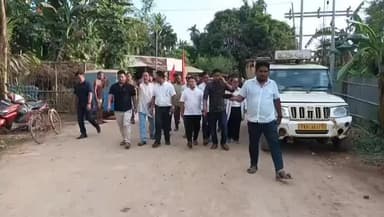 জামপুইজলা: ১৩ জন কর্মীর বিরুদ্ধে মিথ্যা মামলা প্রত্যাহারের দাবিতে জম্পুইজলায় মথা দলের বিক্ষোভ ও প্রতিবাদ মিছিল