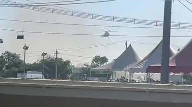 கமுதி: பசும்பொன் தேவர் நினைவிடத்தில் ஹெலிகாப்டரில் வந்து இறங்கிய துணை ஜனாதிபதி