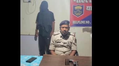दरौली: दरौली थाना पुलिस ने एक अपराधी को हथियार के साथ किया गिरफ्तार
