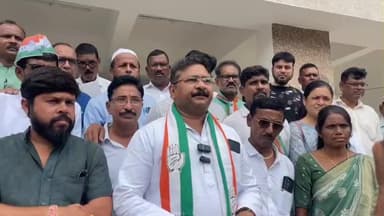 માંડવી: માવઠાને લઈને માંડવી પ્રાંત કચેરી ખાતે કોંગ્રેસ દ્વારા આવેદન પત્ર આપવામાં આવ્યું.