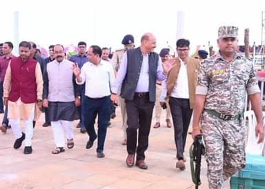 नवा रायपुर में मंत्रियों ने राज्योत्सव स्थल का किया निरीक्षण