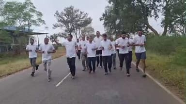 बूरमू: रन फॉर यूनिटी (एकता दौड़) में दौड़ी बुढ़मू पुलिस