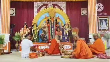 কোতুলপুর: মায়ের গায়ে মায়ের পুজো,শুদ্ধ মন্ত্রচারণের দিয়েশুরু হলো জয়রামবাটী মাতৃ মন্দিরে শ্রী শ্রী জগধাত্রী পূজোর পুজো পাঠ