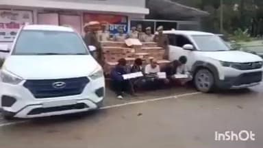 भाटपार रानी: प्रतापपुर में इंडियन ऑयल पेट्रोल पंप के पास से दो लग्जरी कारों से 83 पेटी अवैध शराब बरामद, पांच गिरफ्तार