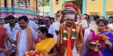 మచిలీపట్నంలో పాండురంగడి ఉత్సవాలు ప్రారంభం...కార్యక్రమంలో పాల్గొన్న మంత్రి రవింద్ర