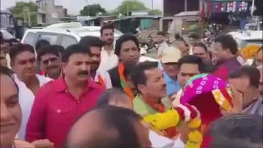 अन्ता: भारतीय जनता पार्टी के प्रदेश अध्यक्ष मदन राठौड़ का पलायथा में कार्यकर्ताओं ने जोरदार स्वागत किया