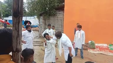 jale bazar me hua congres samaj wadi party natak sow Darbhanga jile me @#