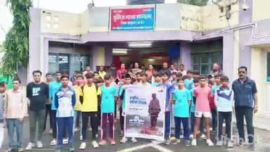 थांदला: थांदला में लौह पुरुष सरदार वल्लभभाई पटेल की जयंती पर पुलिस ने एकता दौड़ का आयोजन किया