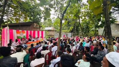 ধুবুৰী ভাগ: ধৰ্মশালাত ৰাইজৰ সৈতে মত বিনিময় যুৱ নেতা তথা কংগ্ৰেছৰ আশাবাদী প্ৰাৰ্থী কাজী মাহমাদুল হাছানৰ