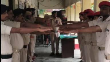 डंडारी: डंडारी थाना परिसर में राष्ट्रीय एकता दिवस पर संकल्प लिया गया