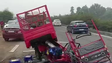 आमेर: बावड़ी में एक ट्रक और इलेक्ट्रिक टेंपो के बीच हुई भिड़ंत, दो लोग गंभीर घायल