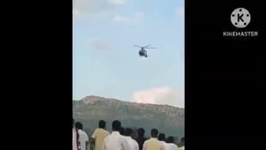 కదిరిలో సీఎం పర్యటన సందర్భంగా హెలికాప్టర్ ట్రయల్ రన్ నిర్వహించిన అధికారులు