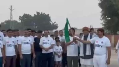 बज्जू: बज्जू में रन फॉर यूनिटी मैराथन से एकता का दिया संदेश, राष्ट्रीय एकता दिवस पर जनप्रतिनिधि, अधिकारी और युवाओं ने दौड़ लगाई