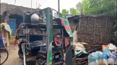 पंडारक: पंडारक थाना क्षेत्र में जदयू प्रत्याशी अनंत सिंह की प्रचार गाड़ी क्षतिग्रस्त