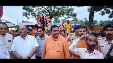 बसंतपुर: बसंतपुर में दुर्गा पूजा मूर्ति विसर्जन का विधायक ने किया निरीक्षण