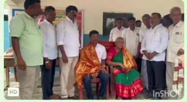 వంగూర్: పోతారెడ్డిపల్లికి చెందిన చిరంజీవి గ్రూప్ వన్ లో ఏ ఈ ఎస్ ఉద్యోగానికి ఎంపిక గ్రామస్తుల సన్మానం