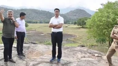 உடுமலைபேட்டை: உடுமலைப்பேட்டை மலை கிராமங்களில் தளிஞ்சியில் மாவட்ட கலெக்டர் மனிஷ்  இன்று நேரில் ஆய்வு மேற்கொண்டார்