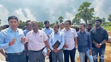 కొత్తపల్లి: కొత్తపెళ్లిలోని ఎల్ఎండి ప్రాజెక్ట్ పూడికతీత పనులను పరిశీలించిన TGMDC VC&MD భవేష్ మిశ్రా IAS