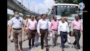 శామీర్పేట: ఉప్పల్ బస్ స్టాప్ పరిసరాల్లో ఆర్టీసీ ఎండి నాగిరెడ్డి పర్యటన