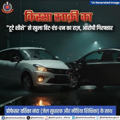 🚨दिल्ली पुलिस पॉडकास्ट, #किस्सा_खाकी_का के इस अंक में सुनिए, टूटे शीशे जैसे छोटे से सुराग की मदद से "हिट एंड रन" का मामल...