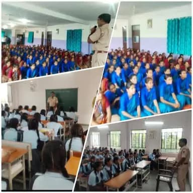"दौसा पुलिस द्वारा आज कस्बा रामगढ़ पचवारा के सीनियर स्कूल व कंचन कॉलेज में बालक-बालिकाओं को POCSO अधिनियम और साइबर सुरक्षा के प्रति जागरूक किया गया। #DausaPolice #CyberSafety #ChildProtection"