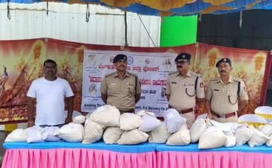 ಹಾರೋಹಳ್ಳಿ: ಹಾರೋಹಳ್ಳಿಯ ಕೈಗಾರಿಕಾ ಘಟಕದಲ್ಲಿ ಜಿಲ್ಲಾ ಪೊಲೀಸರಿಂದ 34 ಕೆಜಿ ಗಾಂಜಾ ನಾಶ