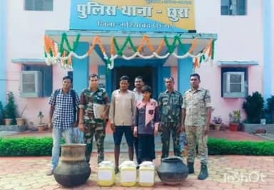 छुरा: छोरा पुलिस की बड़ी कार्रवाई, 150 लीटर कच्ची महुआ शराब जब्त