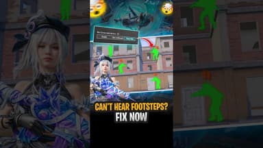 Can’t Hear Footsteps in BGMI?#bgmi #bgmitips #bgmisettings #bgmiaudio #bgmifootsteps #bgmisecret