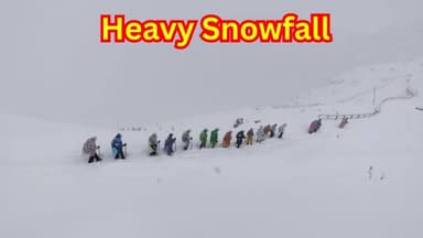 #snowfall हेमकुंड बद्रीनाथ में जबरदस्त बर्फबारी । #hemkundsahib #badrinath #snowfall