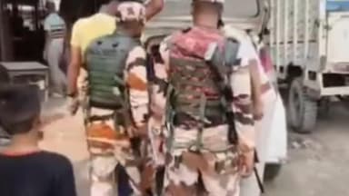 विधासभा चुनाव को लेकर आईटीबीपी जवानों के साथ सड़क पर उतरी भोरे पुलिस #crime #memes #bhorenewsupdate
