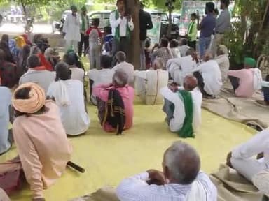 फिरोजाबाद मक्खनपुर नगला मवासी की जमीन पर अवधि कब्जा ऑल इंडिया किसान यूनियन धरना प्रदर्शन दवरई पर होता है