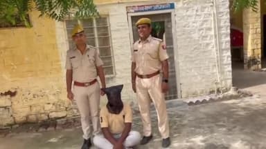 मूंडवा: मूंडवा के भावण्डा थाना क्षेत्र में चैन स्नेचिंग के आरोपी को किया गया गिरफ्तार